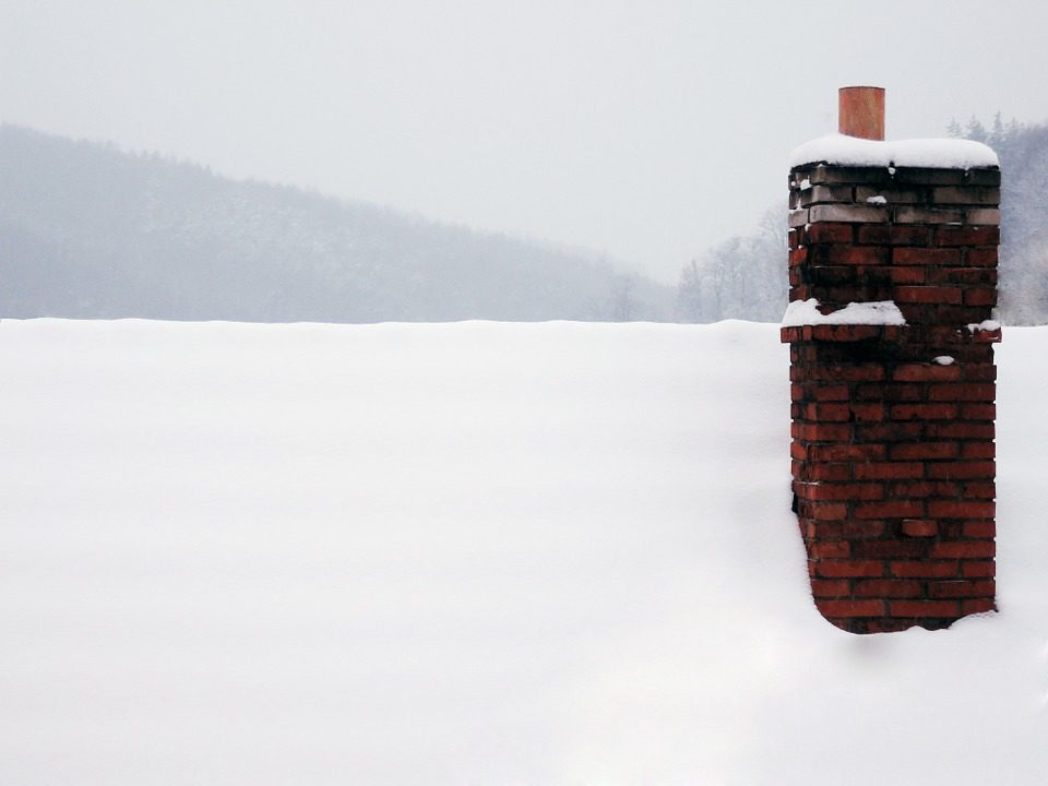 chimney in winter